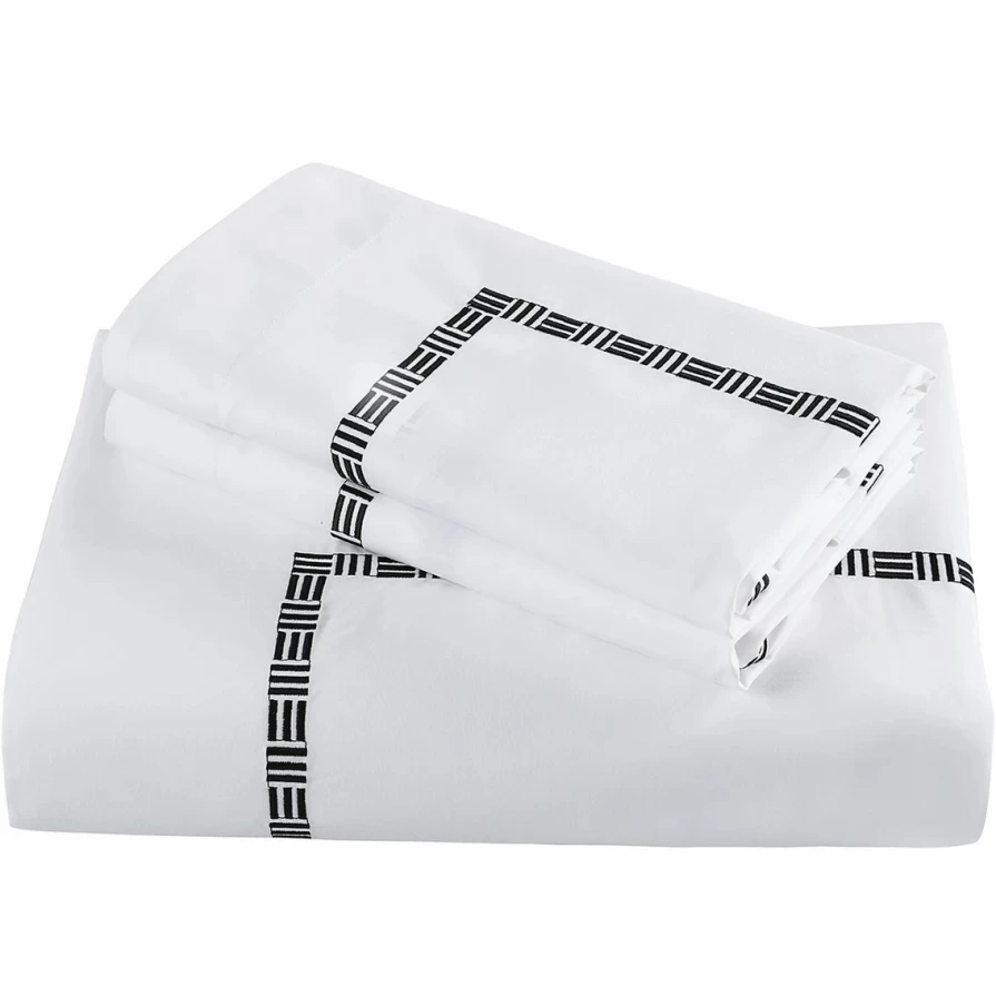 Luxury Tencel Cotton Blend Embroidered Duvet Cover Set for Hotels Wholesale