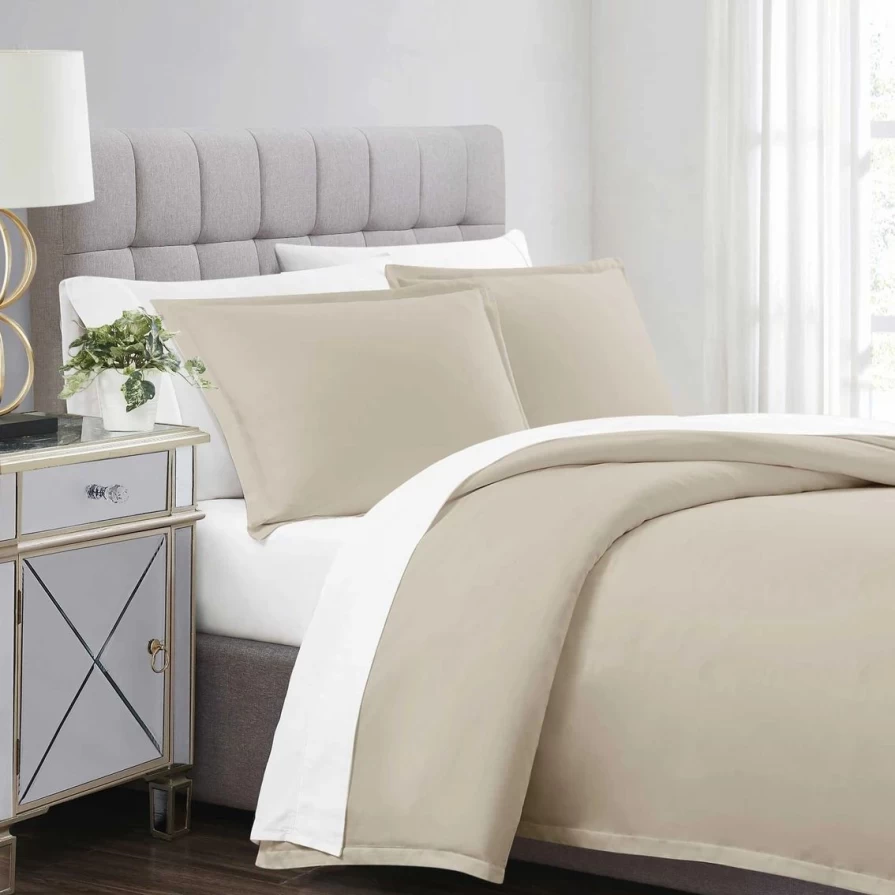 "Premium 310 Thread Count Cotton Duvet Cover Set – Soft & Breathable Bedding"