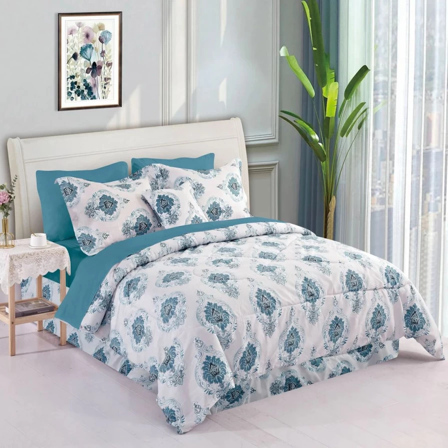 Premium 8-Piece Comforter Set with Coupon – Cozy Bibb Home Bedding Collection