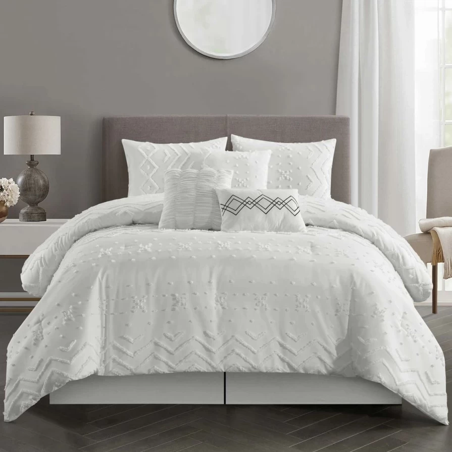 Premium 7-Piece Kasha Comforter Set - Limited Time Flash Sale