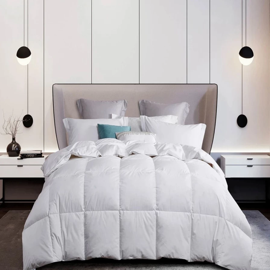 Luxury White Goose Down & Feather Comforter - Premium Martha Stewart Collection