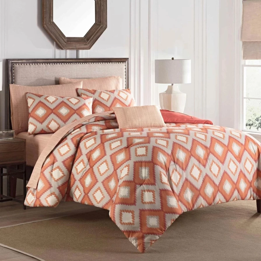 Reversible Argan Oil Bed in a Bag Set by Martex - Luxury Comforter & Sheet Collection