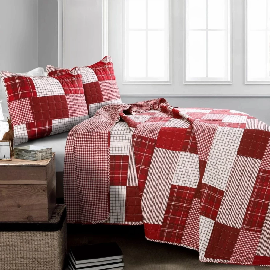Lush Decor Greenville 3-Piece Quilt Set - Premium Bedding Collection