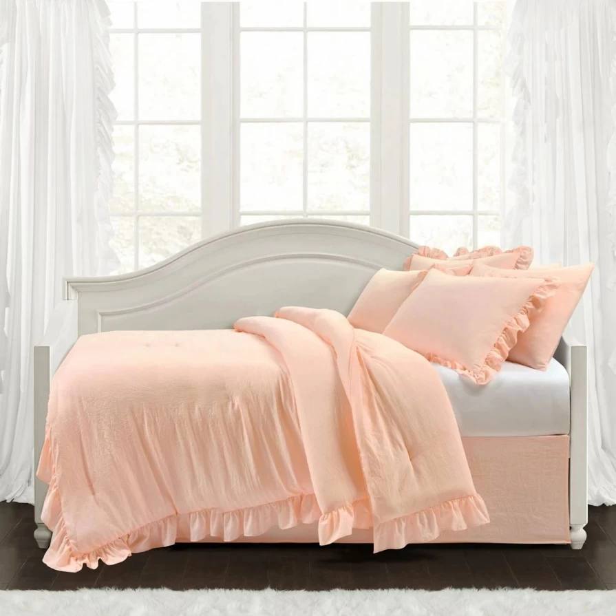 Lush Decor Reyna 6-Piece Comforter Set - Luxury Bedding Collection for Daybeds & Twin Beds