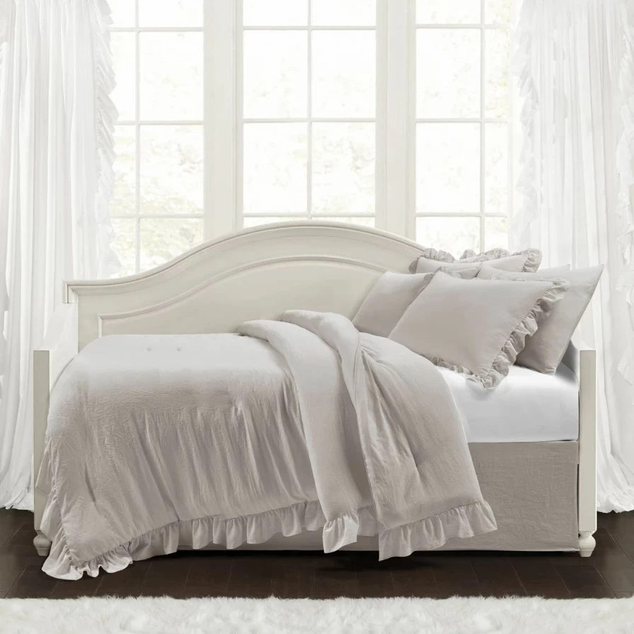 Lush Decor Reyna 6-Piece Comforter Set - Luxury Bedding Collection for Daybeds & Twin Beds