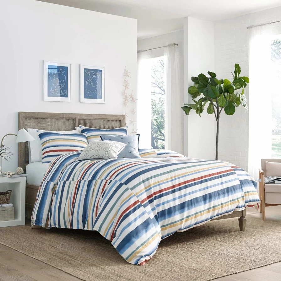"Premium Southern Tide Harbor Town Comforter Set - Luxury Bedding Collection"