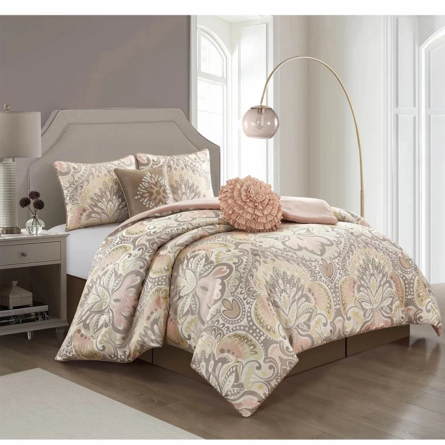 "Amelia 6-Piece Comforter Set - Premium Bedding Collection by Grand Avenue"