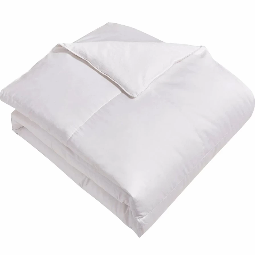 Premium 1000 Thread Count Egyptian Cotton Comforter - Luxury European Goose Down Filled Bedding for Ultimate Comfort