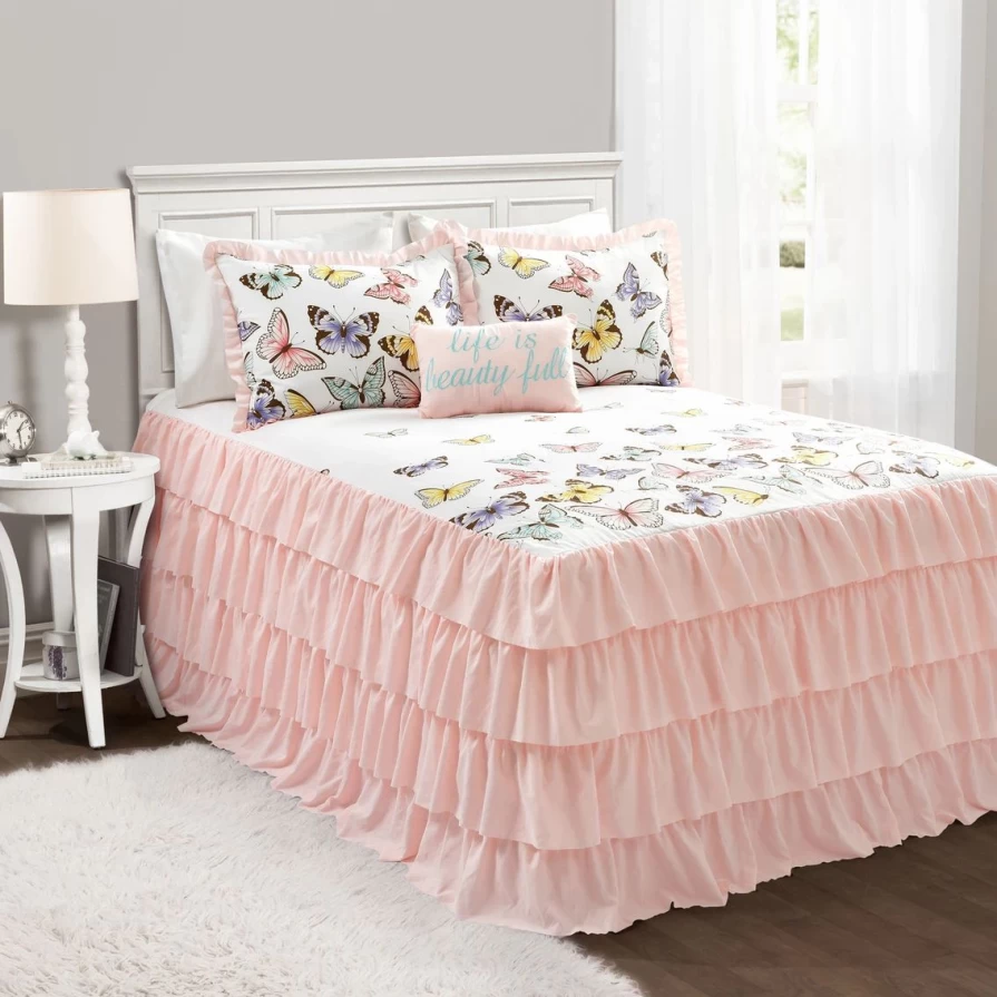 Lush Decor Flutter Butterfly Bedspread Set - Premium Quality & Best Price