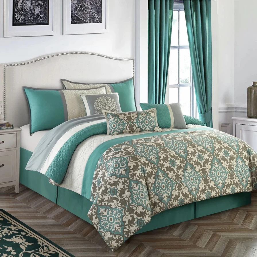 Affordable 7-Piece Reina Comforter Set by Nanshing America Inc. – Cozy Bedding Collection