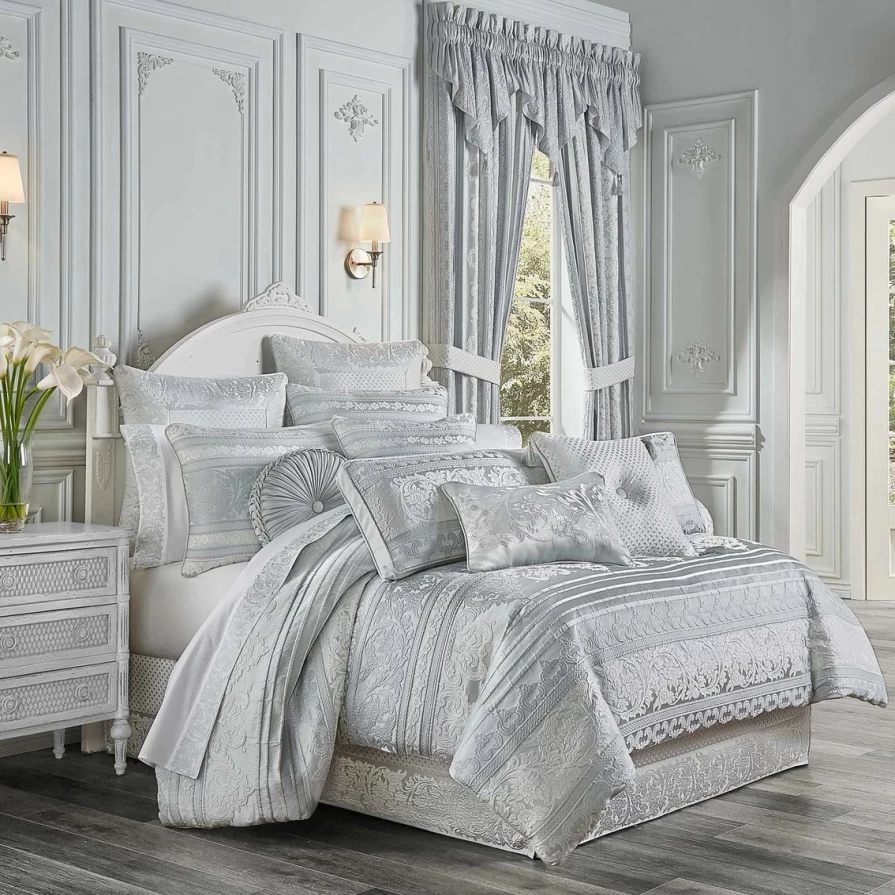 Luxury Riverside Spa Comforter Set by J. Queen New York - 4-Piece Bedding Collection