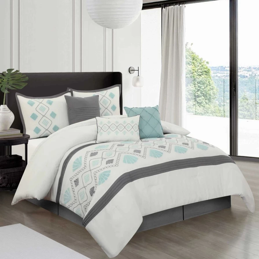 Luxury Tanira 7-Piece Comforter Set - Premium Bedding Collection for Elegant Bedrooms