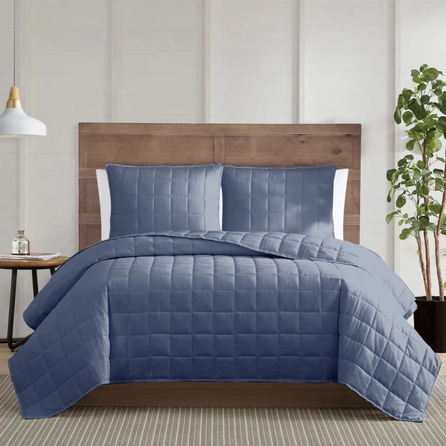 Premium 3-Piece Silver Cooling Quilt Set - Ultra Soft & Breathable Bedding Collection