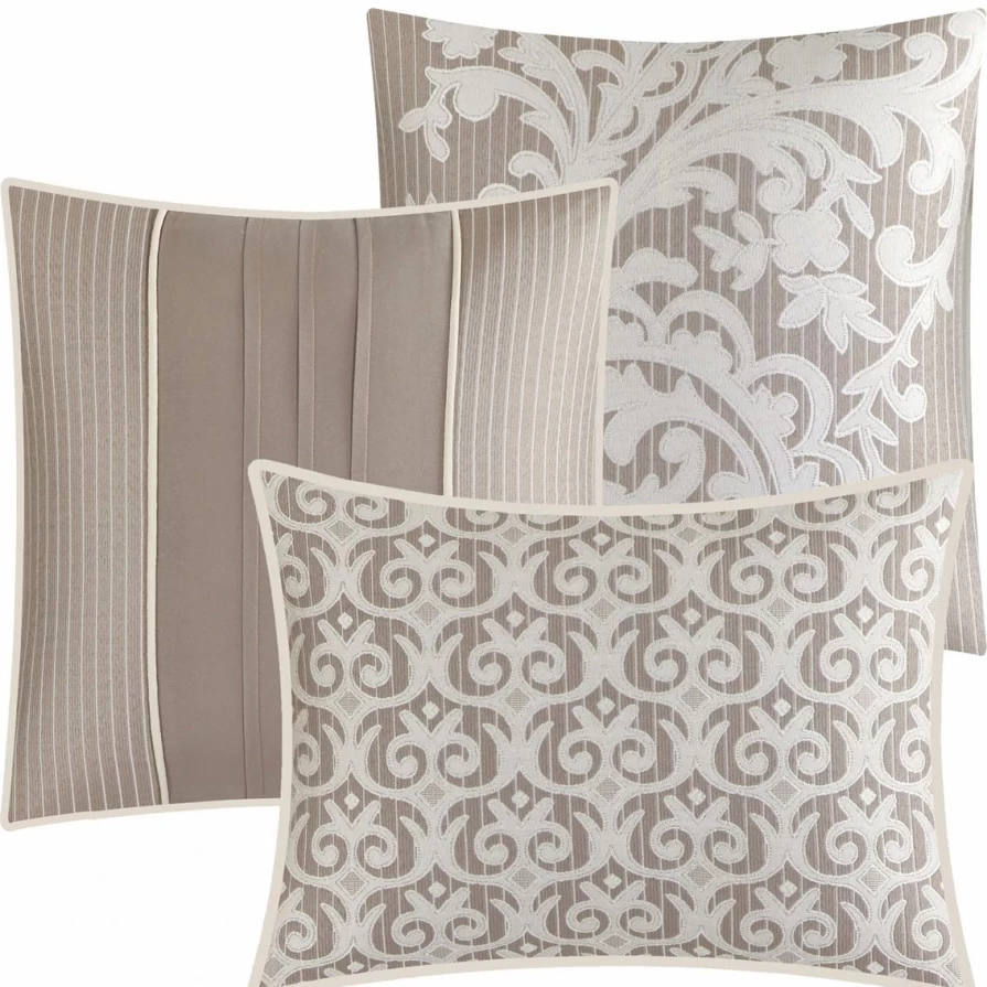 Nanshing Margret 7-Piece Grey Comforter Set - Premium Bedding Collection by Nanshing America Inc