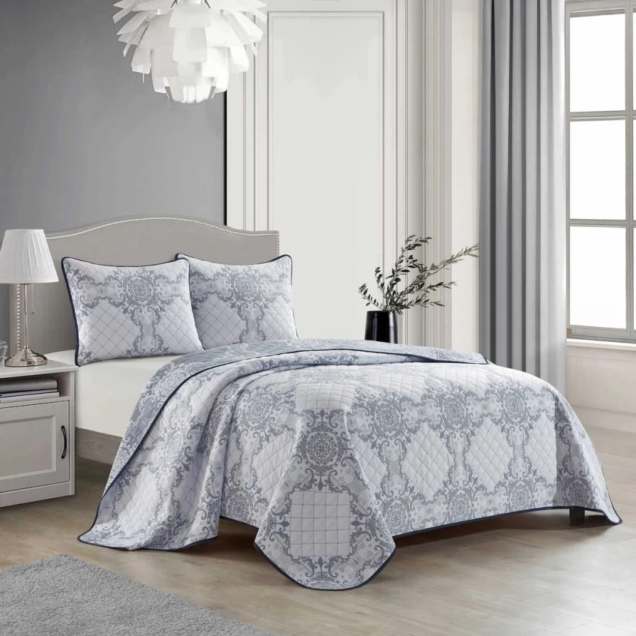 "Premium 3-Piece Grand Avenue Sharai Quilt Set – Best Selling Bedding Collection"