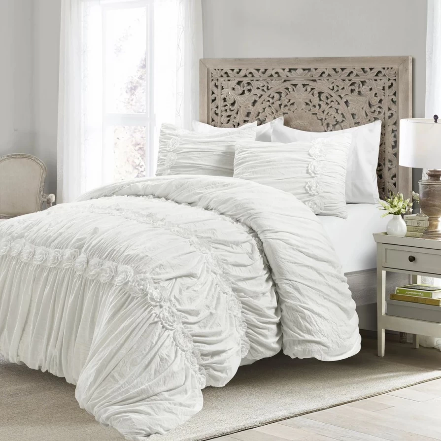 Lush Decor Darla 3-Piece Comforter Set - Premium Bedding Collection