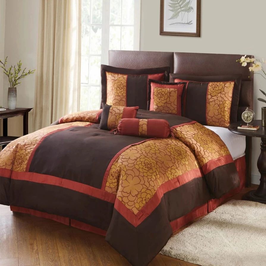 "Sibyl 7-Piece Comforter Set by Nanshing America Inc. – Premium Bedding Collection"
