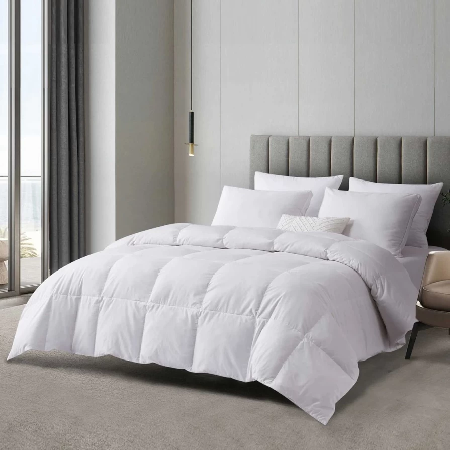 Premium All-Season Beautyrest Comforter - Tencel & Cotton Blend, Hypoallergenic Down Alternative Fiber