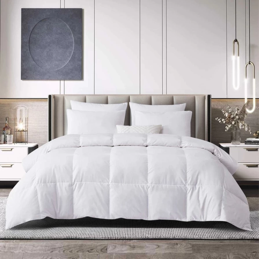 Premium All-Season Beautyrest Comforter - Tencel & Cotton Blend, Hypoallergenic Down Alternative Fiber