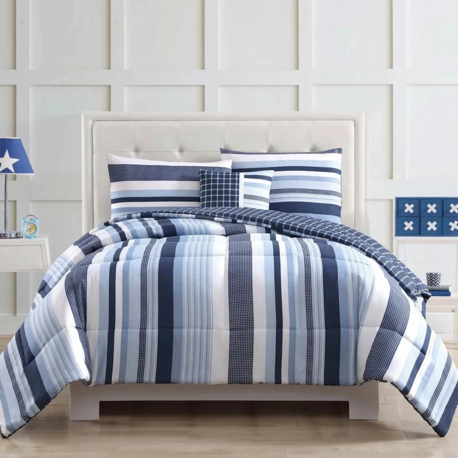 "Stylish Mason Stripe Quilt Set - Cozy Bedding Collection for Modern Homes"