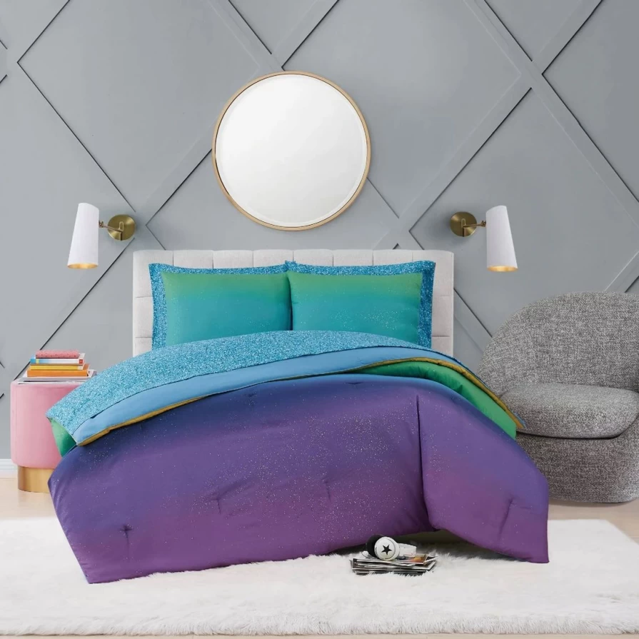 "Material Girl Mermaid Ombre Bedding Set - Multi-Color Best Seller"