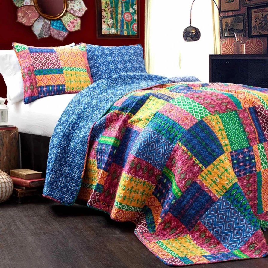 Lush Decor Misha 3-Piece Quilt Set - Best Price & Premium Quality Bedding Collection