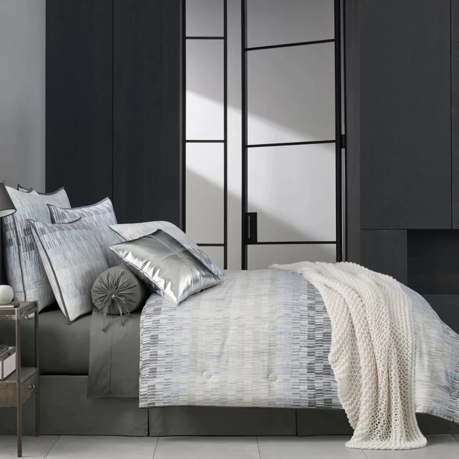 Teal 4-Piece Comforter Set by Oscar Oliver - Best Selling Flatiron Collection