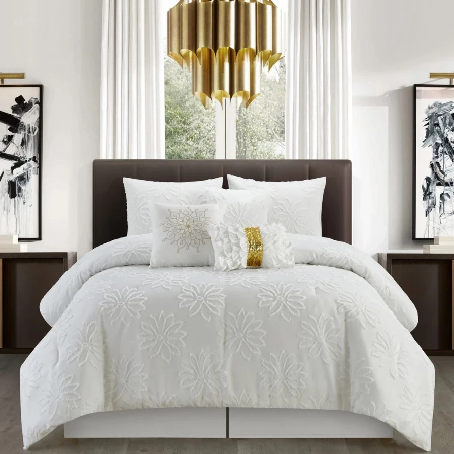 "Altair 7-Piece Comforter Set - Luxury Bedding Collection for Elegant Bedrooms"