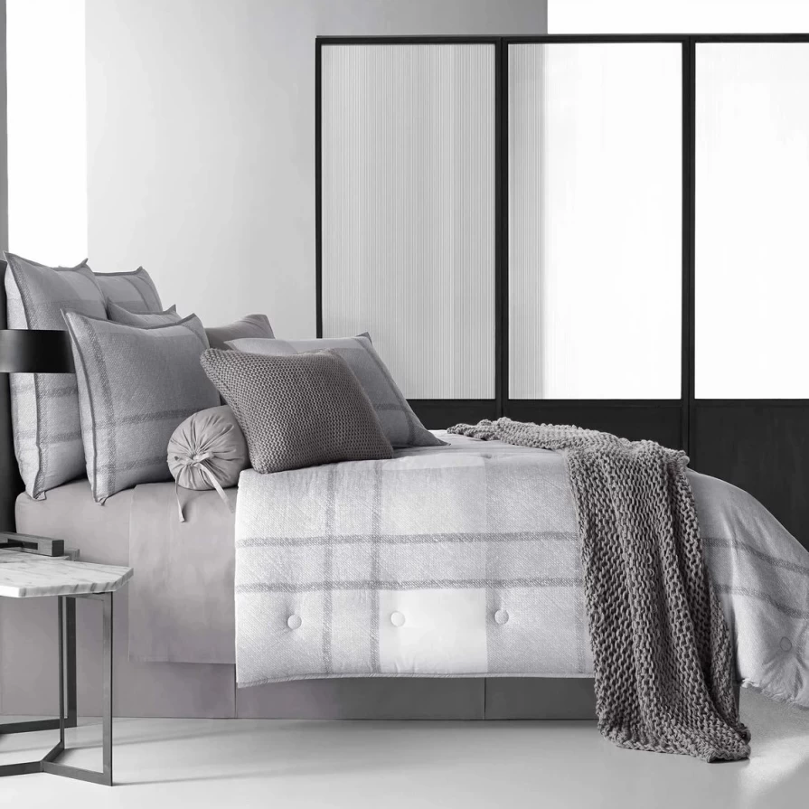Premium Oscar Oliver Leighton King Comforter Set - 4 Piece Luxury Bedding Collection