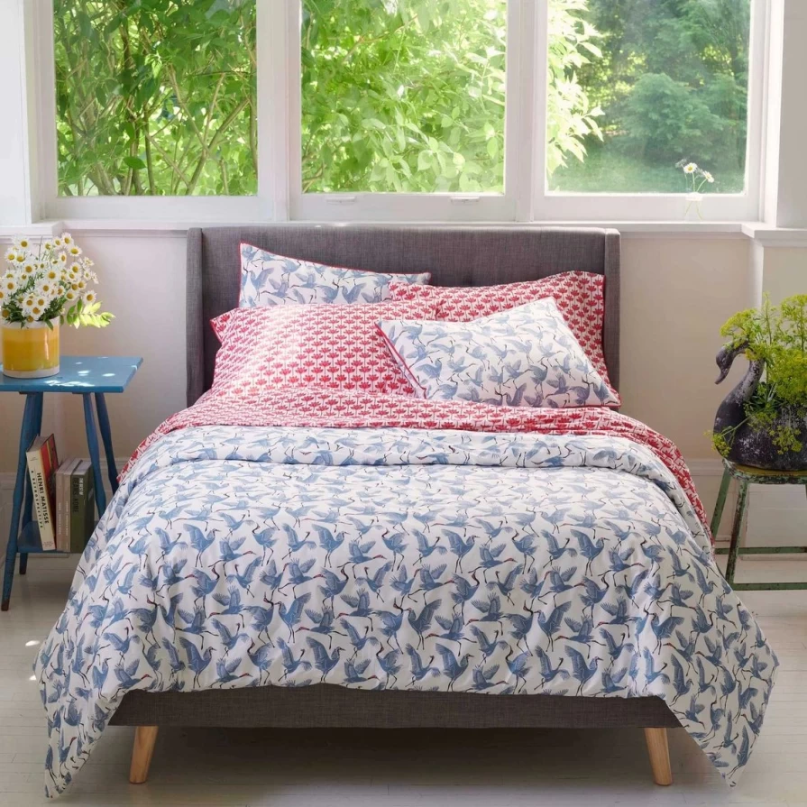 Novogratz Waverly Blue Comforter Set - Luxury Bedding Collection by Utica Cranes