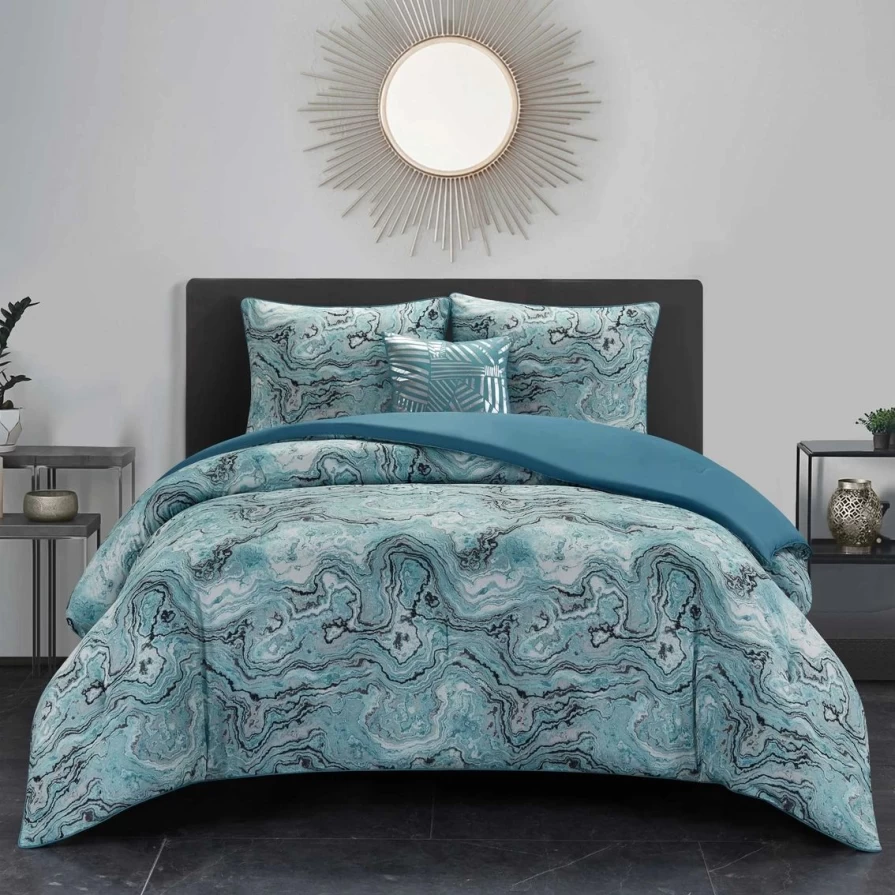 Blue 4-Piece Comforter Set by Nanshing - Premium Bedding Collection