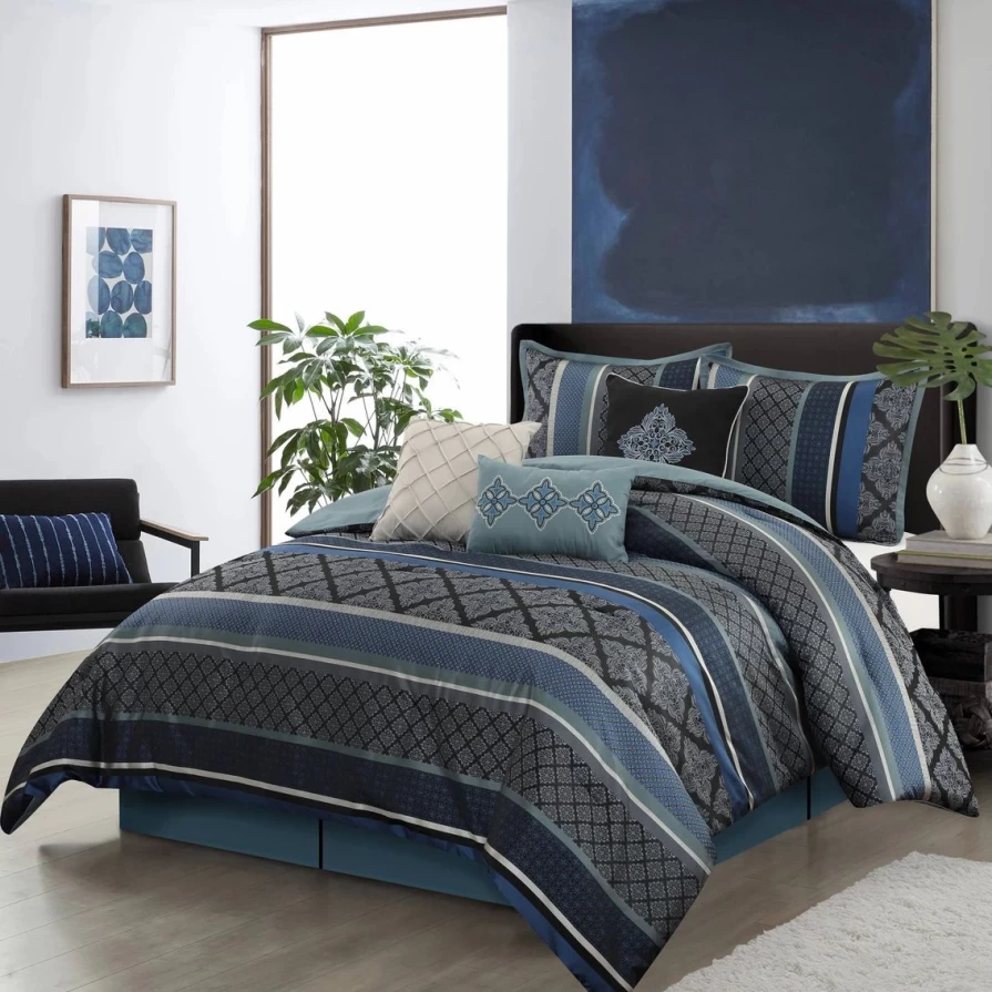 "Affordable 7-Piece Grand Avenue Tefia Comforter Set - Soft Bedding Collection"