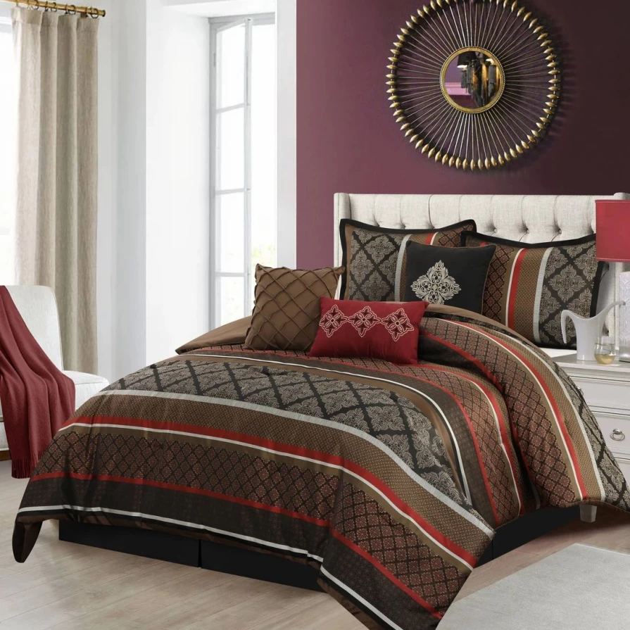 "Affordable 7-Piece Grand Avenue Tefia Comforter Set - Soft Bedding Collection"