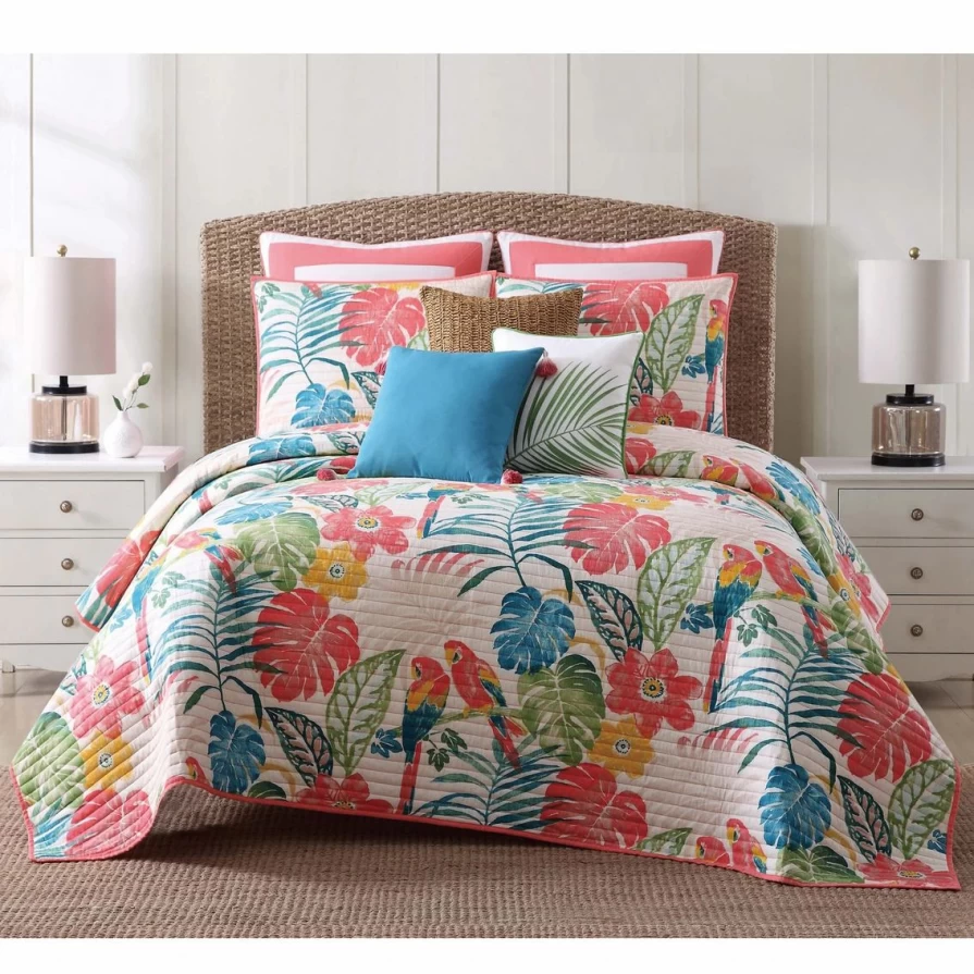 Luxury Oceanfront Resort Coco Paradise Quilt Set - Premium Bedding Collection