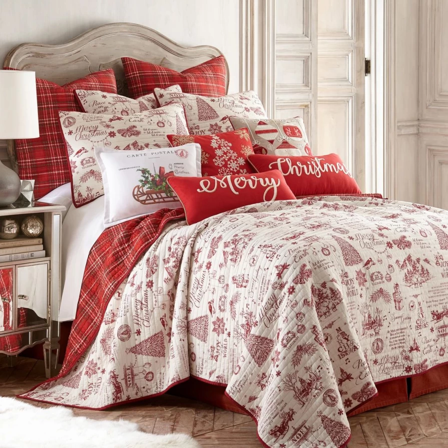 "Yuletide Quilt Set by Levtex Home - Best Holiday Bedding Deal"