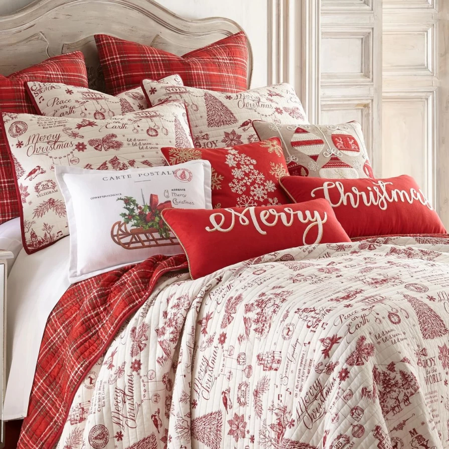 "Yuletide Quilt Set by Levtex Home - Best Holiday Bedding Deal"