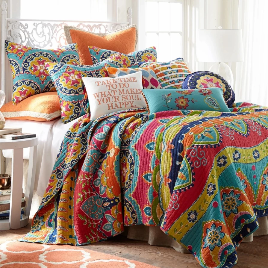 Luxury Amelie Full/Queen Quilt Set - Soft Bedding Collection for Cozy Sleep