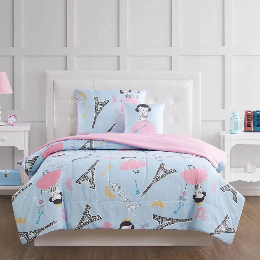 "Paris Princess Comforter Set - Luxury My World Bedding Collection"