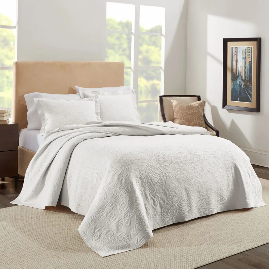 Luxury European Matelasse Coverlet Bedding Set - Realeza Raphaela Collection