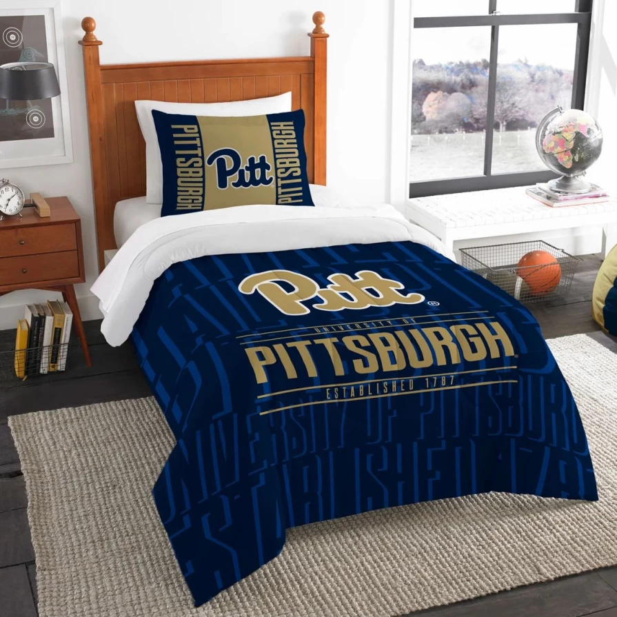 Affordable NCAA Northwest-Themed Comforter Set - Modern College Dorm Bedding
