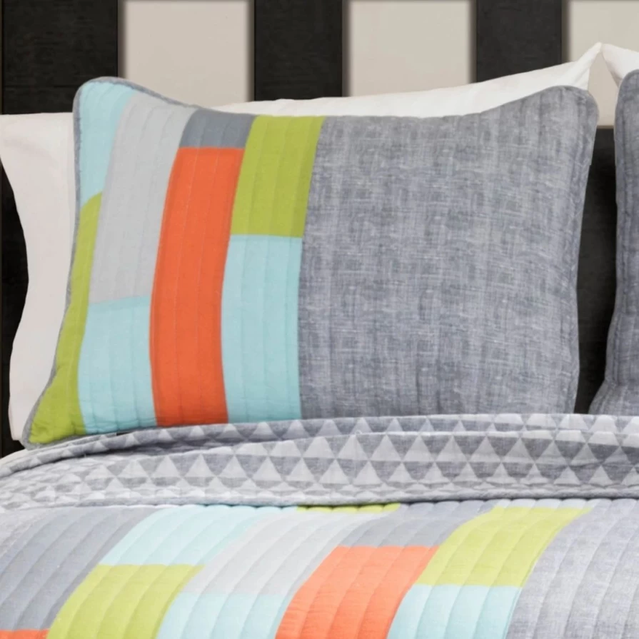 "Lush Decor Shelly Stripe Quilt Set - Premium Bedding Collection"
