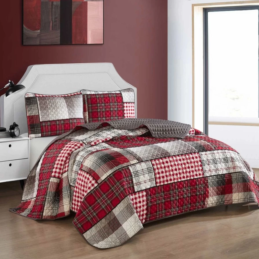 "Everly 3-Piece Quilt Set by Nanshing - Multi-Color Luxury Bedding"