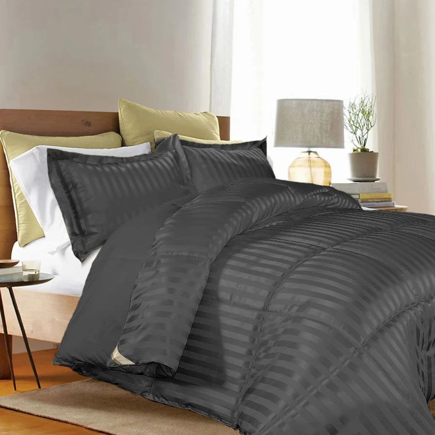 Premium Reversible Microfiber Down Alternative Comforter Set - 3 Piece, Ultra-Soft & Hypoallergenic