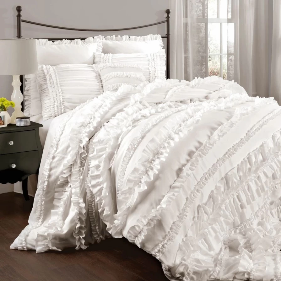 Lush Decor Belle 4-Piece Comforter Set - Luxury Bedding Collection