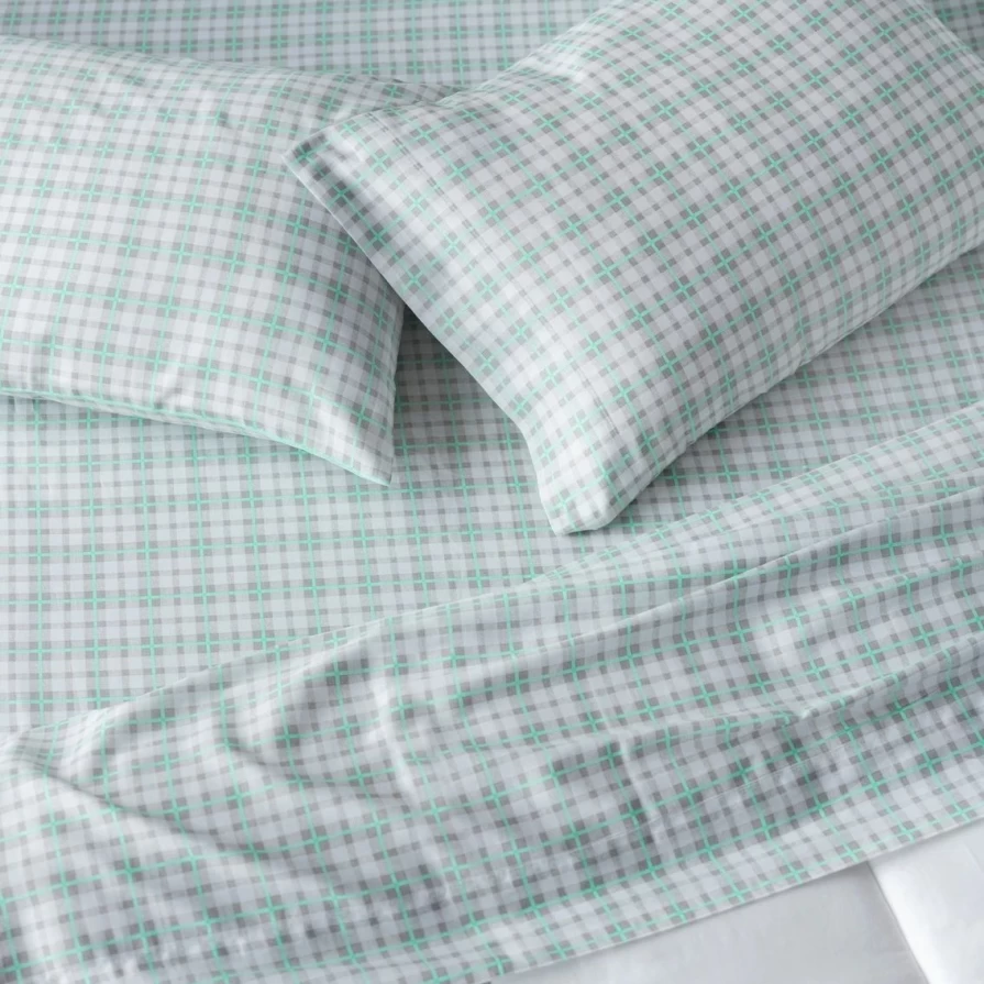 "Martha Stewart Collection 200 Thread Count Everet Plaid Sheet Set – Best Price & Quality"