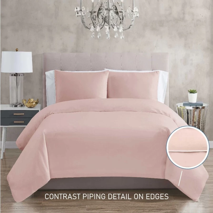 Luxury Christian Siriano 300-Thread-Count Cotton Sateen Duvet Cover Set - Limited Time Flash Sale