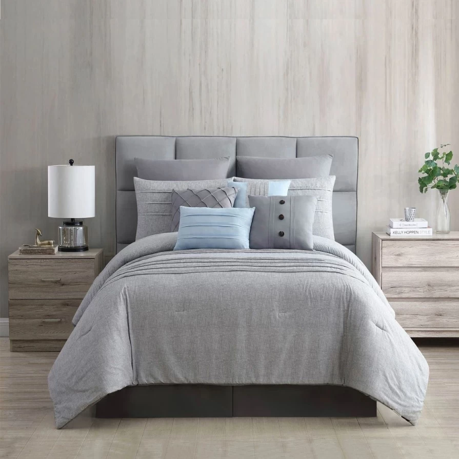 Modern Printed Comforter Set - Luxury Bedford Thread Design for Cozy Bedroom Decor
