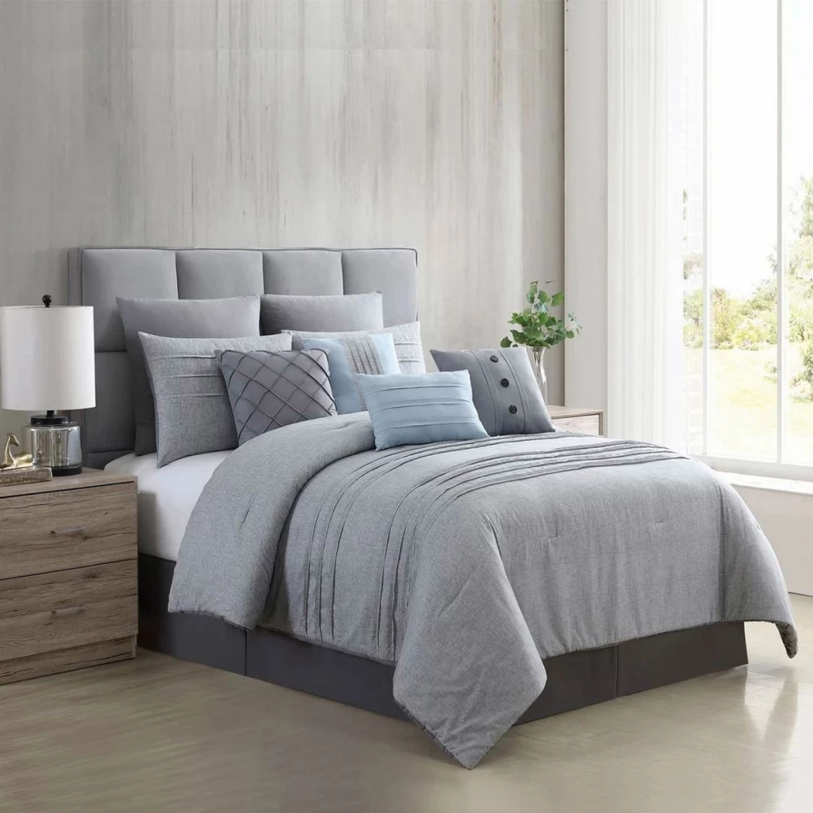 Modern Printed Comforter Set - Luxury Bedford Thread Design for Cozy Bedroom Decor