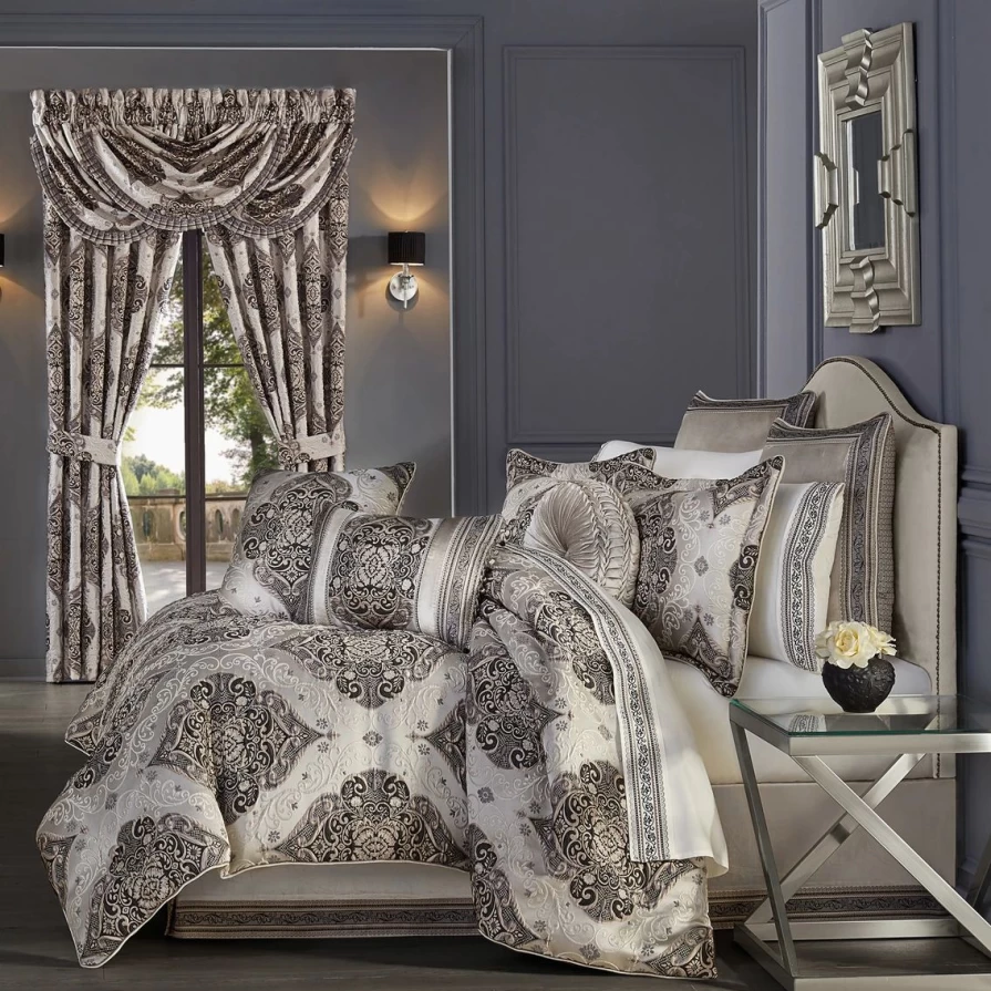Luxury Vera Silver Comforter Set by J. Queen New York – Premium Bedding Collection