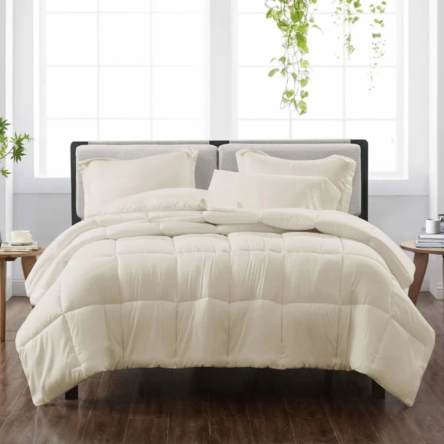 Heritage Solid Reversible Comforter Set - Premium Quality & Best Price
